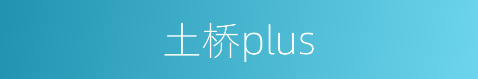 土桥plus的同义词