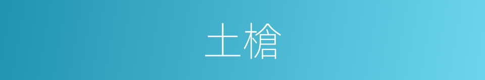 土槍的意思