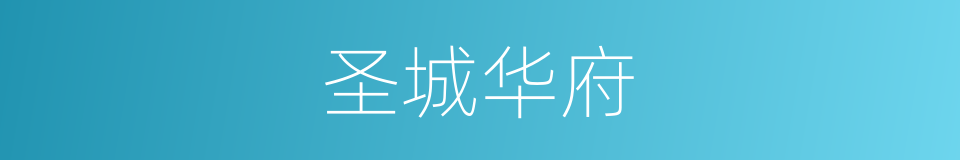 圣城华府的同义词