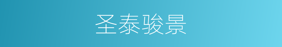 圣泰骏景的同义词
