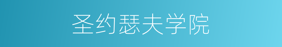 圣约瑟夫学院的同义词