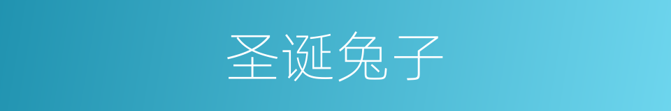圣诞兔子的同义词