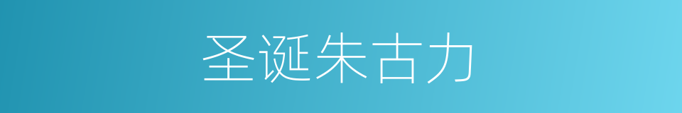 圣诞朱古力的同义词