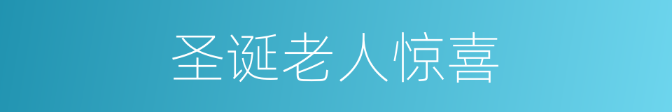 圣诞老人惊喜的同义词