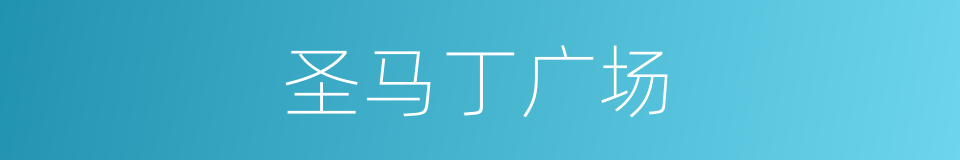 圣马丁广场的同义词
