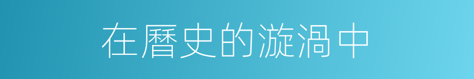 在曆史的漩渦中的同義詞