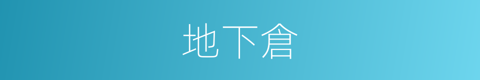 地下倉的同義詞