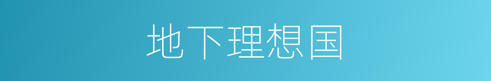 地下理想国的同义词