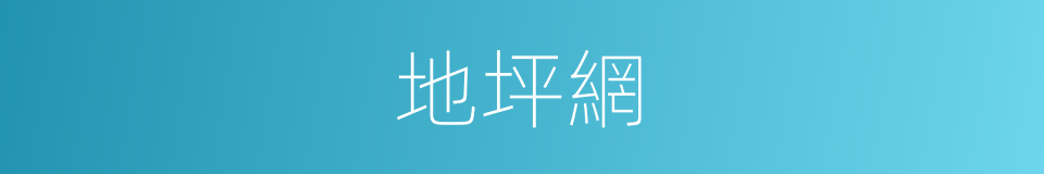 地坪網的同義詞