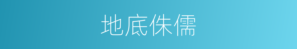 地底侏儒的同义词
