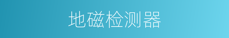 地磁检测器的同义词