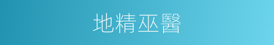 地精巫醫的同義詞