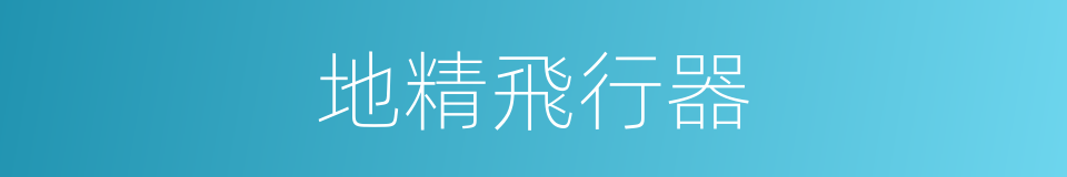 地精飛行器的同義詞