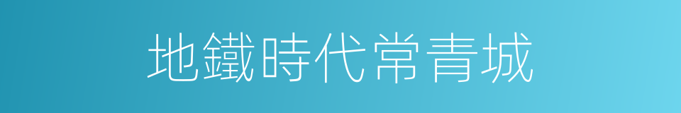 地鐵時代常青城的同義詞