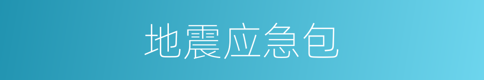 地震应急包的同义词