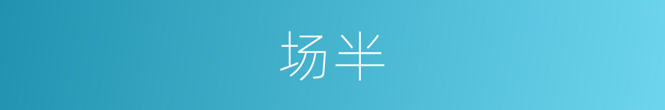 场半的同义词