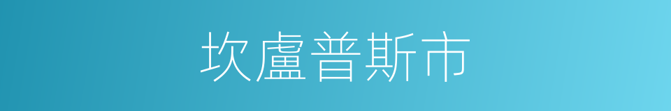 坎盧普斯市的同義詞