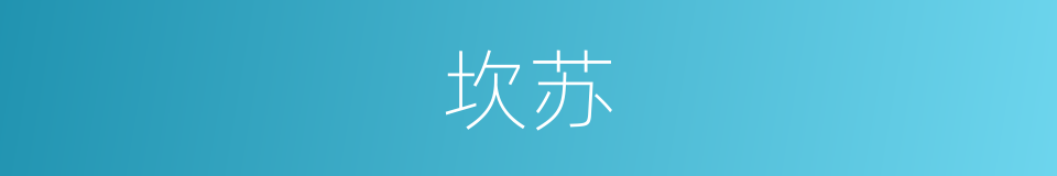坎苏的同义词
