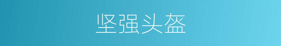 坚强头盔的同义词