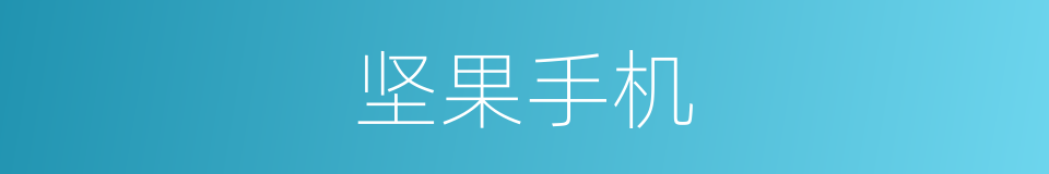 坚果手机的同义词