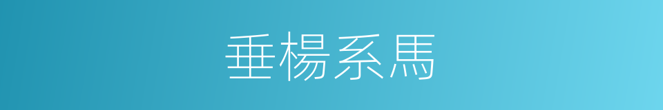 垂楊系馬的同義詞