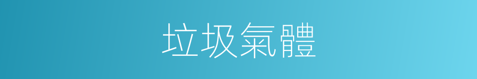 垃圾氣體的同義詞