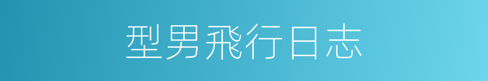 型男飛行日志的同義詞