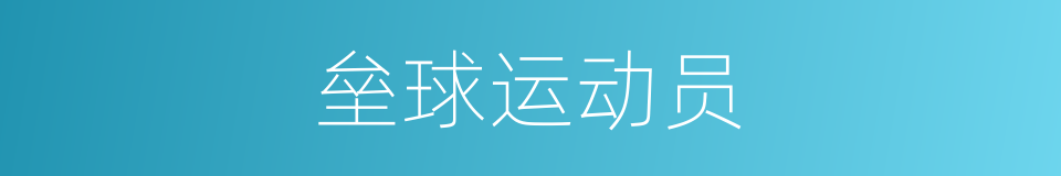 垒球运动员的同义词