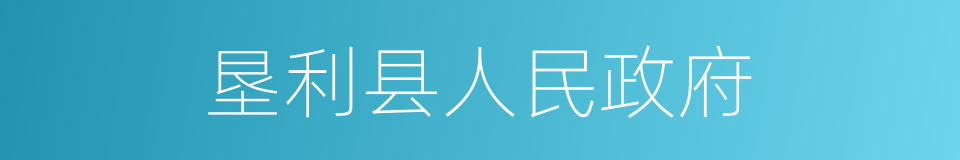 垦利县人民政府的同义词