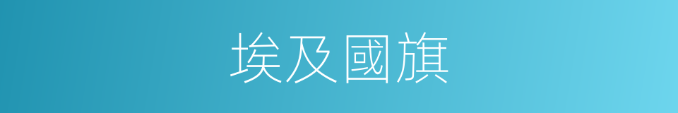埃及國旗的同義詞