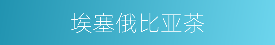 埃塞俄比亚茶的同义词