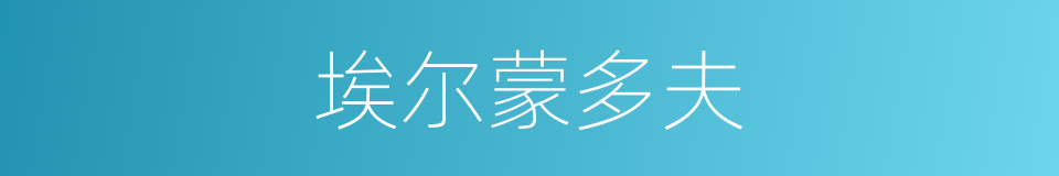 埃尔蒙多夫的同义词