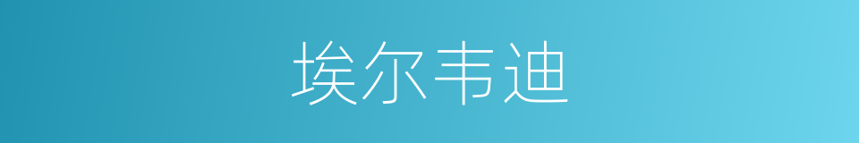 埃尔韦迪的同义词