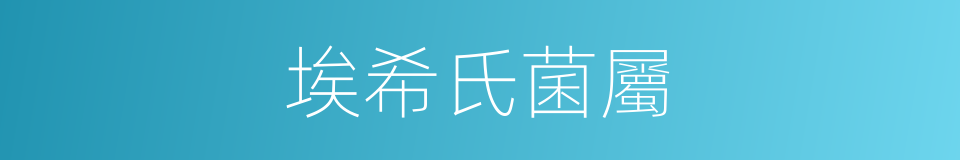 埃希氏菌屬的同義詞