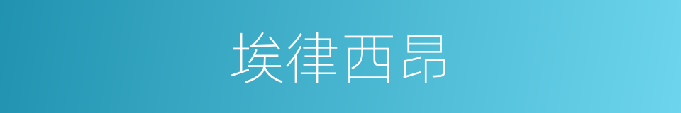 埃律西昂的同义词