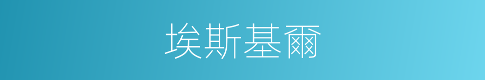 埃斯基爾的同義詞
