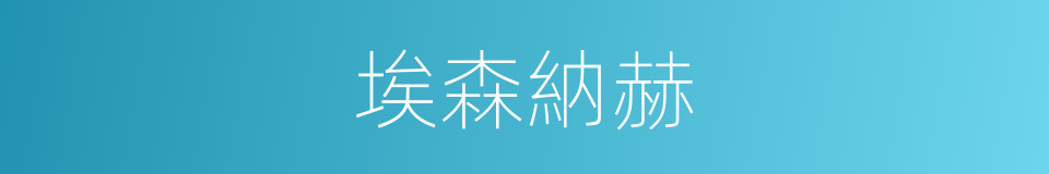 埃森納赫的同義詞