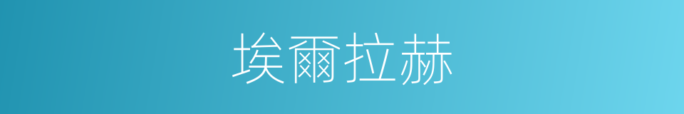 埃爾拉赫的同義詞