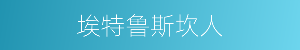 埃特鲁斯坎人的同义词