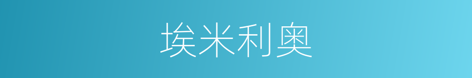 埃米利奥的同义词