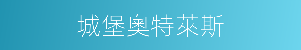 城堡奧特萊斯的同義詞