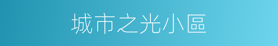城市之光小區的同義詞