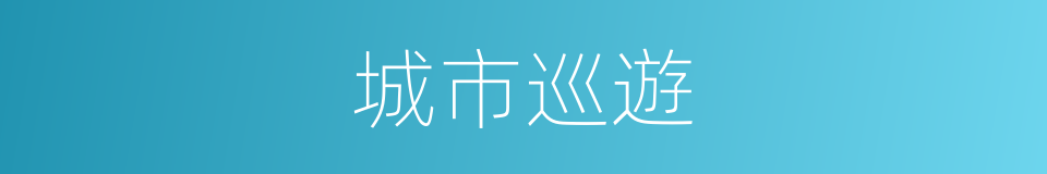 城市巡遊的同義詞