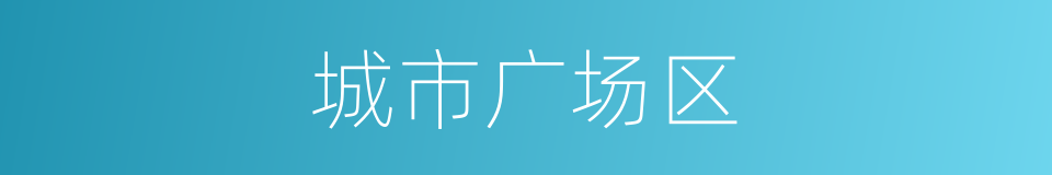 城市广场区的同义词