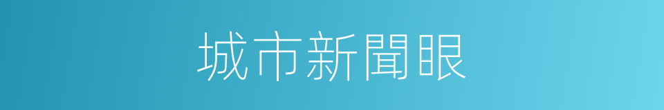 城市新聞眼的同義詞