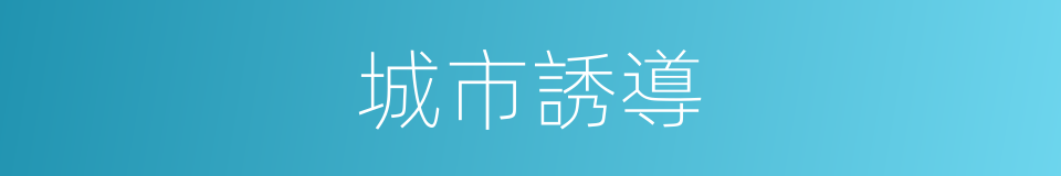 城市誘導的同義詞