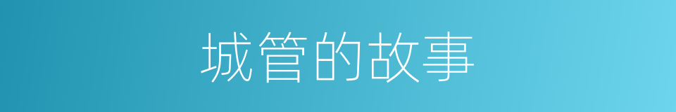 城管的故事的同义词