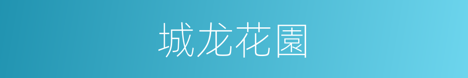 城龙花園的同義詞