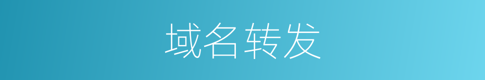 域名转发的同义词
