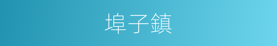 埠子鎮的同義詞